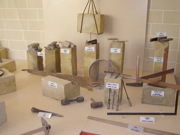 Various quarrying tools, Siggiewi, Malta