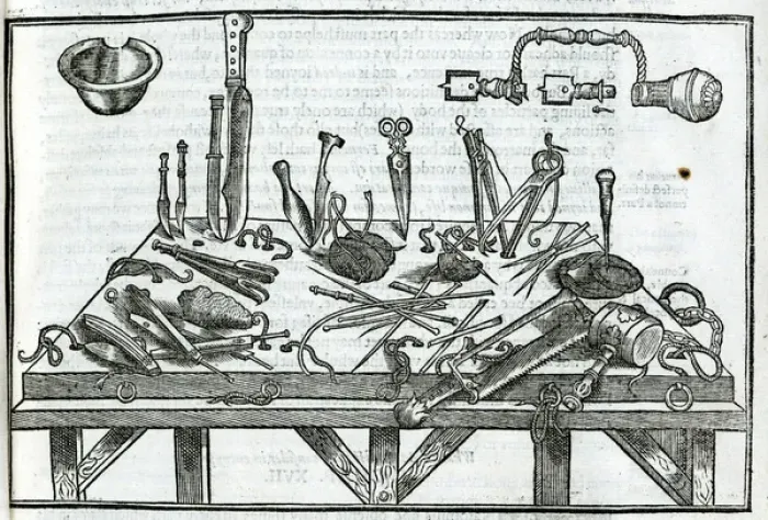 Framed Print : Various surgical instruments Framed Print : Various surgical instruments