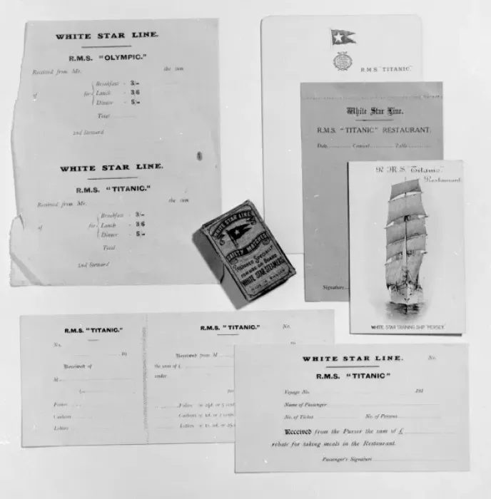 Framed Print : Various Titanic items Framed Print : Various Titanic items