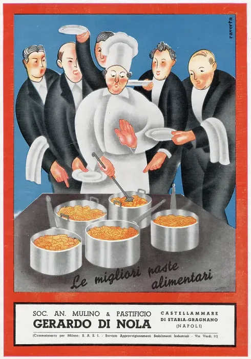 Framed Print : Various types of pasta offered by Gerardo di Nola, of Napoli Date: 1940 Framed Print : Various types of pasta offered by Gerardo di Nola, of Napoli Date: 1940