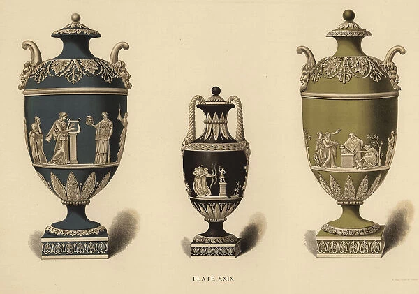 Vase with reliefs of the nine Muses, nymphs