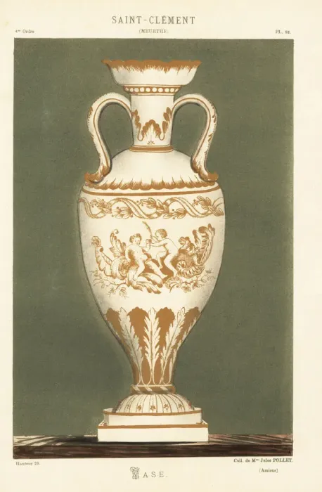 Framed Print : Vase from Saint-Clement, Meurthe, France Framed Print : Vase from Saint-Clement, Meurthe, France