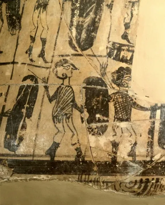 Framed Print : Vase of the Warriors. 4th-2nd c. BC. Detail Framed Print : Vase of the Warriors. 4th-2nd c. BC. Detail
