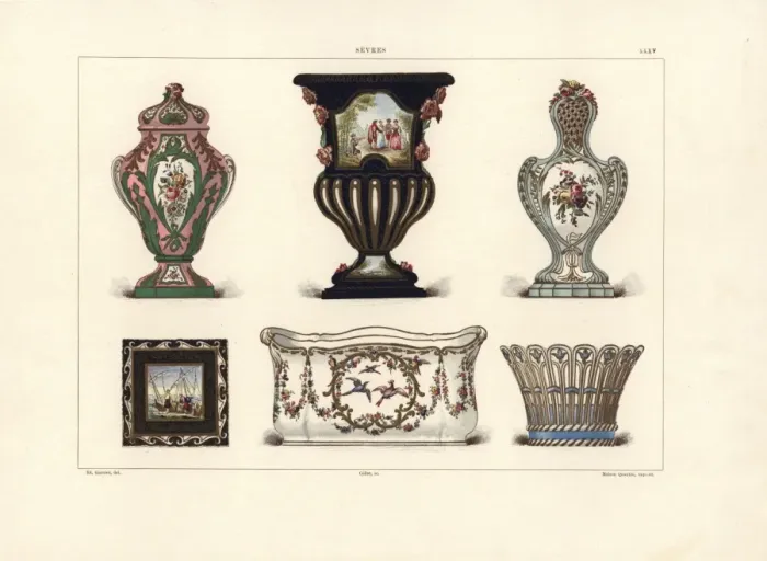 Framed Print : Vases and jardiniere Framed Print : Vases and jardiniere