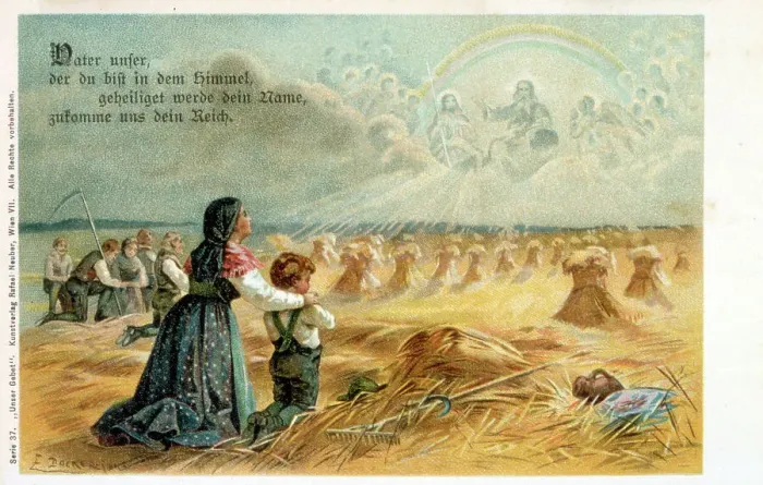 Framed Print : Vater unser, der du bist in dem Himmel... Our father, which art in heaven, hallowed be thy name... Date: early 20th century Framed Print : Vater unser, der du bist in dem Himmel... Our father, which art in heaven, hallowed be thy name... Date: early 20th century