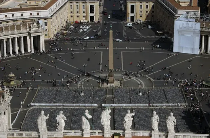 Framed Print : Vatican City. St. Peters Square from the dome Framed Print : Vatican City. St. Peters Square from the dome