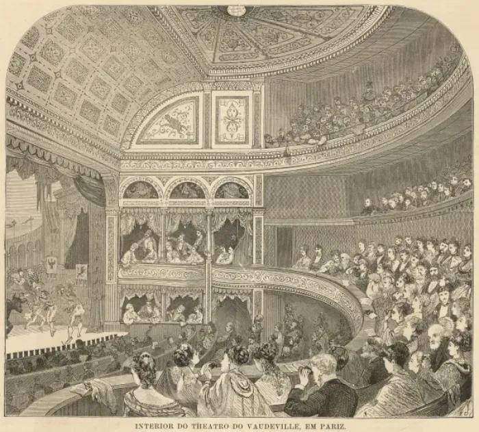 Framed Print : Vaudeville Theatre / Paris Framed Print : Vaudeville Theatre / Paris