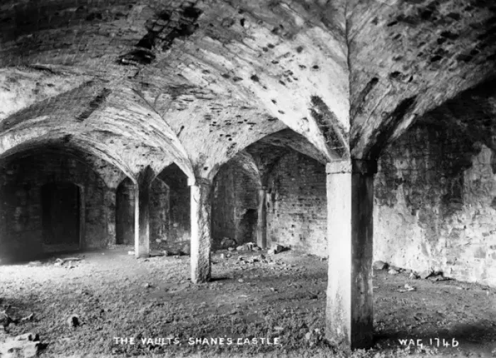 Framed Print : The Vaults, Shanes Castle Framed Print : The Vaults, Shanes Castle