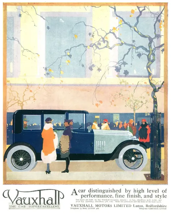 Framed Print : Vauxhall Advertisement Framed Print : Vauxhall Advertisement