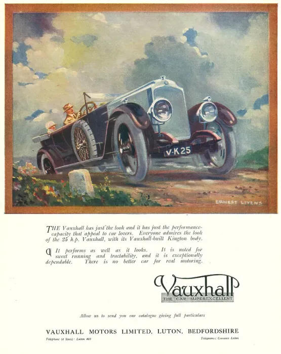 Framed Print : Vauxhall Advertisement Framed Print : Vauxhall Advertisement