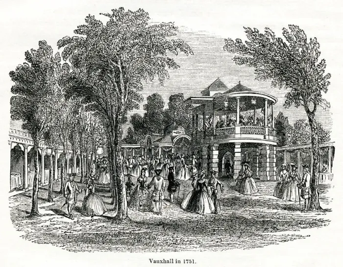 Framed Print : Vauxhall Gardens 1751 Framed Print : Vauxhall Gardens 1751