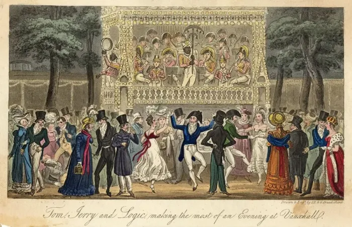 Framed Print : Vauxhall Gardens - 1820 Framed Print : Vauxhall Gardens - 1820