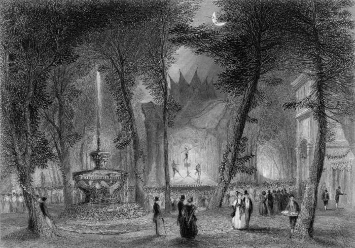 Framed Print : VAUXHALL GARDENS / 1840 Framed Print : VAUXHALL GARDENS / 1840