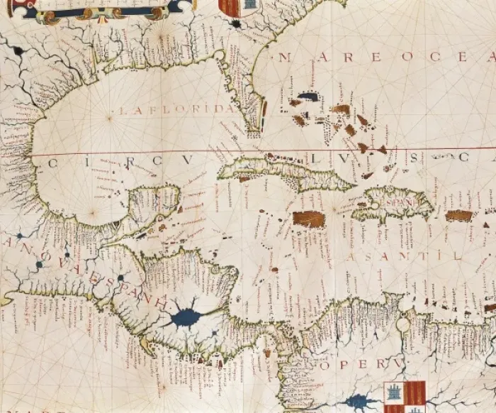 Framed Print : VAZ DOURADO, Fernao (16th century). Hydrographic Framed Print : VAZ DOURADO, Fernao (16th century). Hydrographic