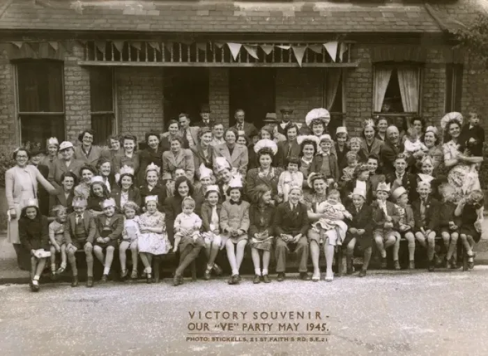 Framed Print : VE Day Party - London Framed Print : VE Day Party - London