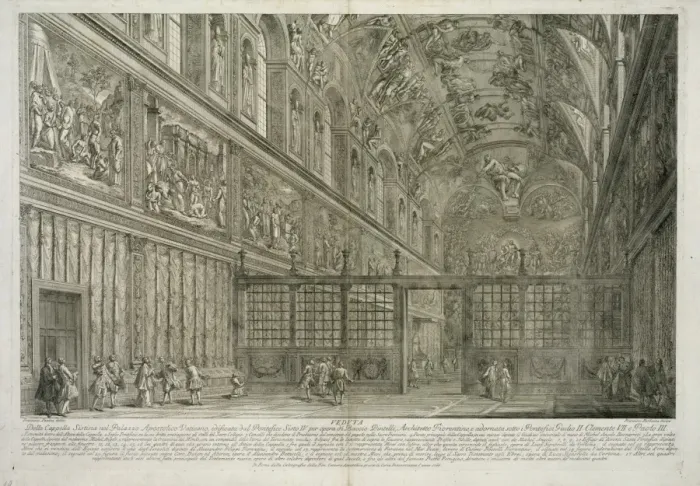 Framed Print : Veduta della capella sistina nel palazzo apostolico vaticano Framed Print : Veduta della capella sistina nel palazzo apostolico vaticano