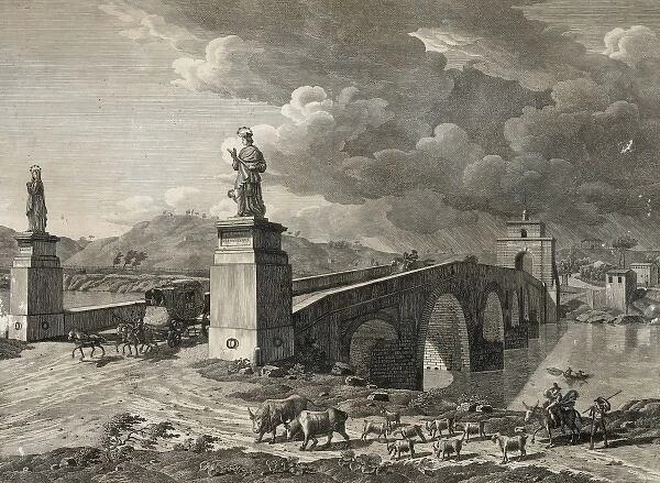 Veduta dello stato attuale del Ponte Meolle, anticamente