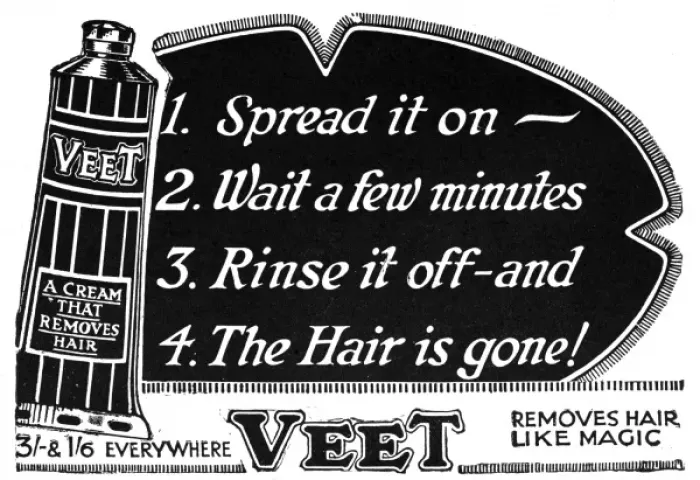 Framed Print : Veet advertisement, depilatory cream, 1927 Framed Print : Veet advertisement, depilatory cream, 1927