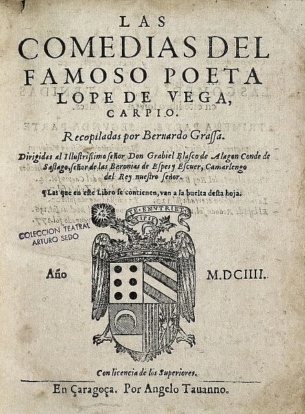 VEGA CARPIO, F鬩x Lope de (1562-1635). Cover
