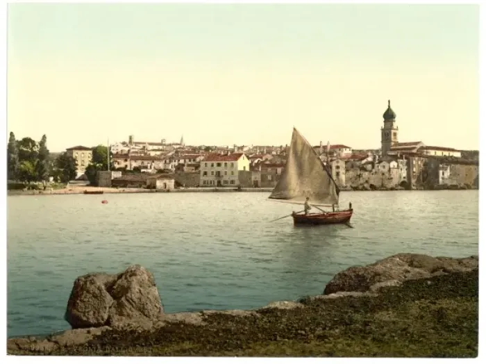 Framed Print : Veglia, from the west, Austro-Hungary Framed Print : Veglia, from the west, Austro-Hungary