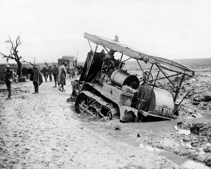 Framed Print : Vehicle stuck in mud after heavy rain, Western Front, WW1 Framed Print : Vehicle stuck in mud after heavy rain, Western Front, WW1
