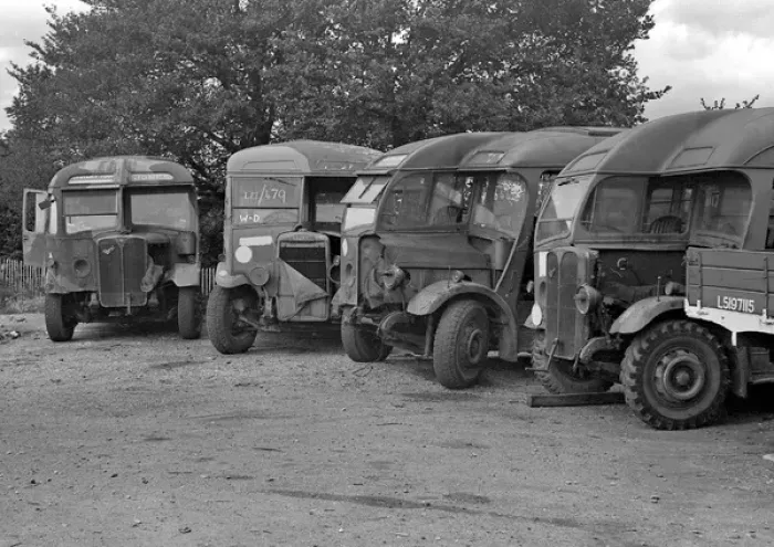 Framed Print : Vehicles awaiting repair Framed Print : Vehicles awaiting repair