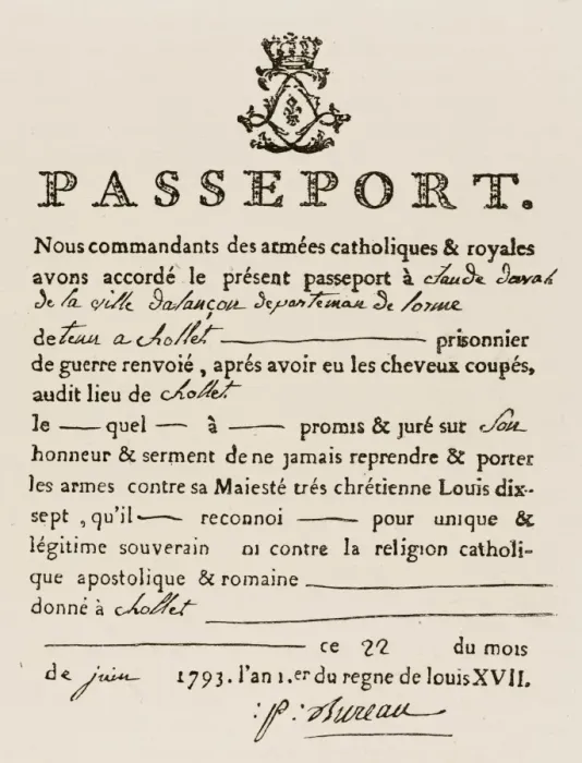 Framed Print : Vendee : Passport Framed Print : Vendee : Passport