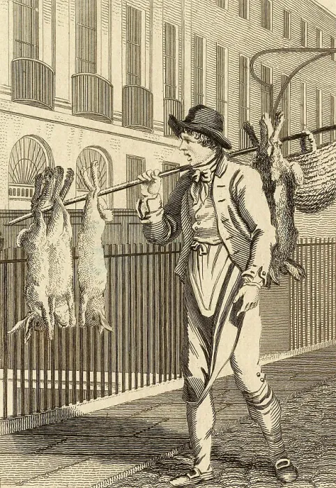 Framed Print : VENDOR SELLS DEAD RABBIT Framed Print : VENDOR SELLS DEAD RABBIT