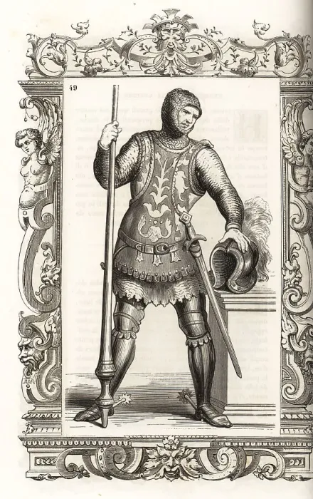 Framed Print : Venetian in armor of the 12th century Framed Print : Venetian in armor of the 12th century
