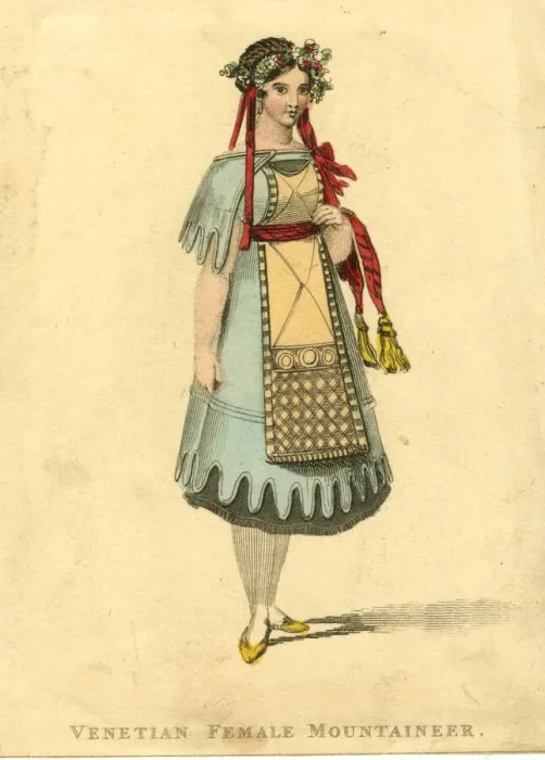 Framed Print : Venetian female mountaineer Framed Print : Venetian female mountaineer