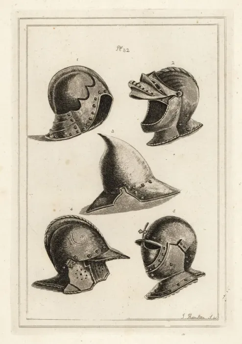 Framed Print : Venetian helmets from the armory in Venice Framed Print : Venetian helmets from the armory in Venice