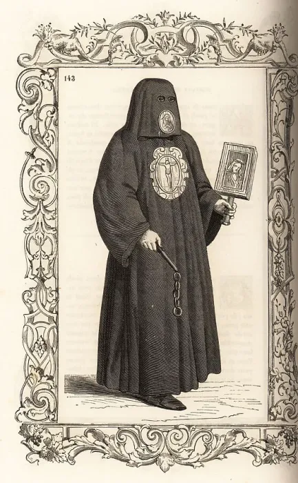 Framed Print : Venetian monk accompanying those condemned to death, 16th centur Framed Print : Venetian monk accompanying those condemned to death, 16th centur