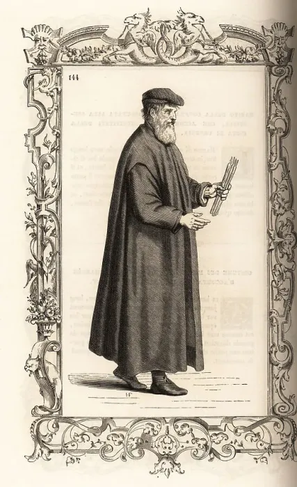 Framed Print : Venetian undertaker, 16th century
