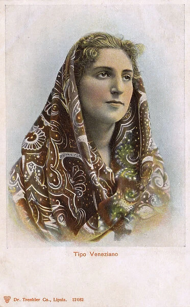 Venetian woman in headscarf