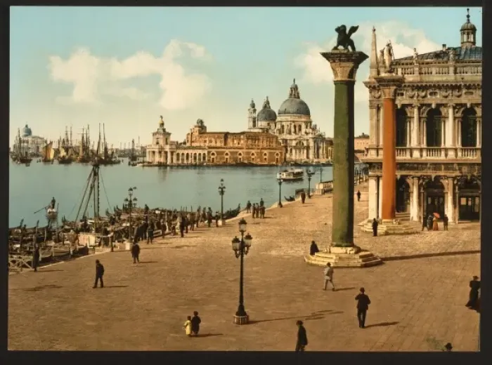 Framed Print : Venezia. Piazaetta e colonne di San Marco Framed Print : Venezia. Piazaetta e colonne di San Marco