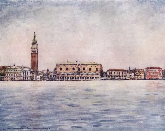 Framed Print : Venice / From Basin 1916 Framed Print : Venice / From Basin 1916