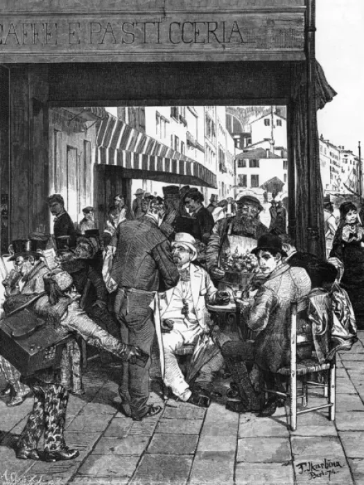 Framed Print : Venice / Cafe Shiavoni Framed Print : Venice / Cafe Shiavoni