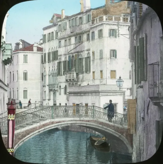 Framed Print : Venice, Italy - Bridge over a canal Framed Print : Venice, Italy - Bridge over a canal