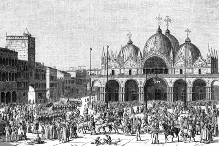 Framed Print : Venice Looted by French Framed Print : Venice Looted by French