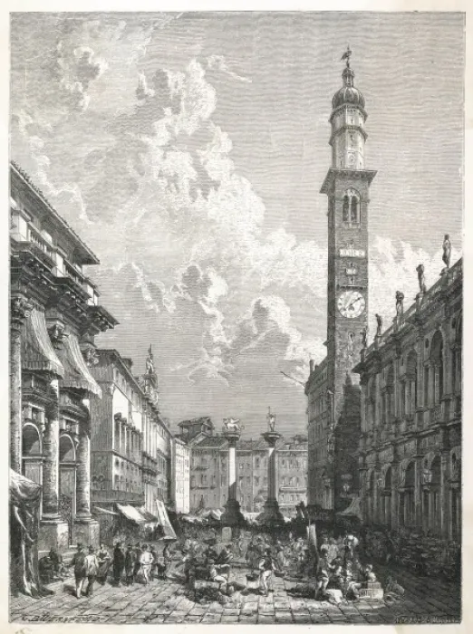 Framed Print : Venice  /  Piazza Signori