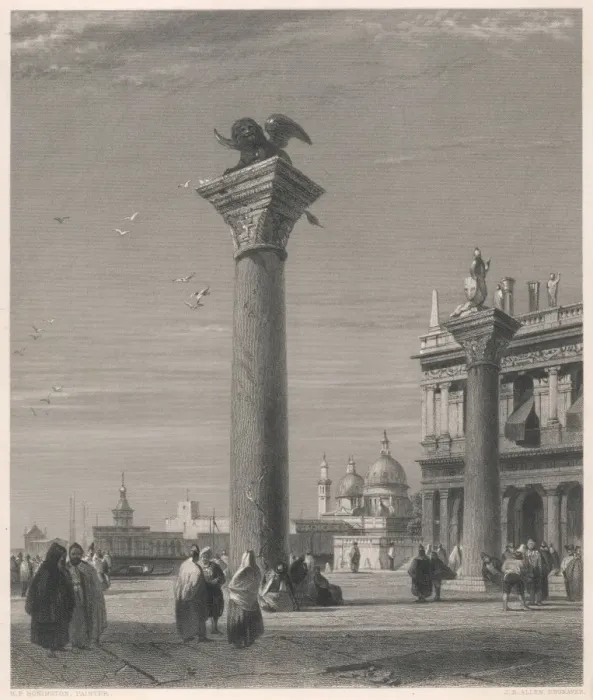 Framed Print : Venice / St Mark Columns Framed Print : Venice / St Mark Columns