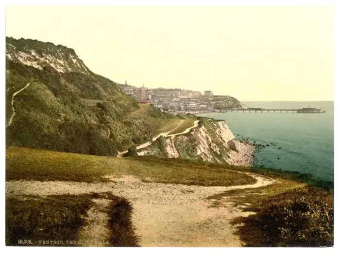 Framed Print : Ventnor, cliff walk, Isle of Wight, England Framed Print : Ventnor, cliff walk, Isle of Wight, England