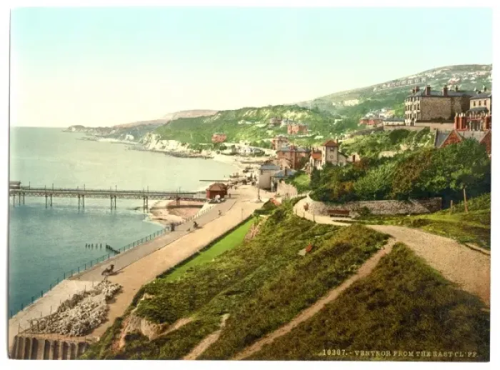 Framed Print : Ventnor, from East Cliff, Isle of Wight, England Framed Print : Ventnor, from East Cliff, Isle of Wight, England