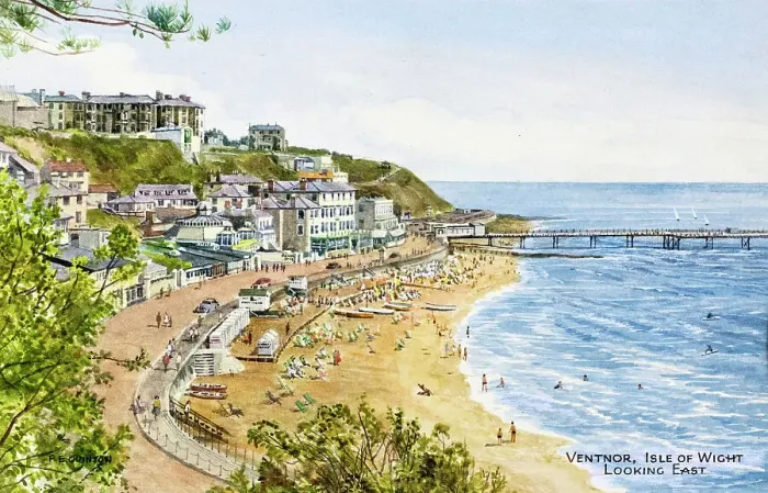 Framed Print : Ventnor, Isle of Wight, looking east Framed Print : Ventnor, Isle of Wight, looking east