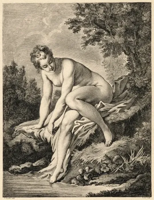 Framed Print : Venus about to Bathe Framed Print : Venus about to Bathe