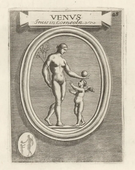 Framed Print : Venus, Roman goddess of love, offering a ball to Cupid Framed Print : Venus, Roman goddess of love, offering a ball to Cupid