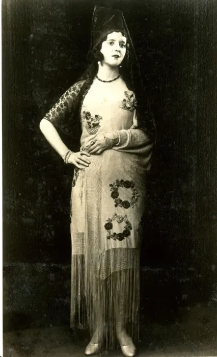 Framed Print : Vera Vivian, performer, in Spanish costume Framed Print : Vera Vivian, performer, in Spanish costume