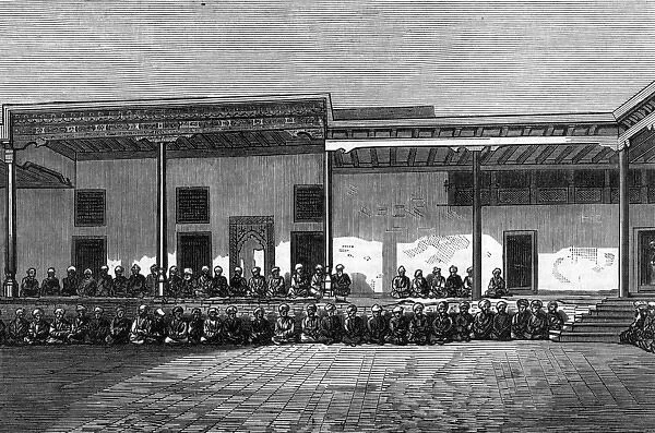 The verandah of the Hall of Audience, Yarkund, Turkestan