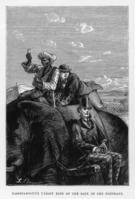 Framed Print : Verne / 80 Days / Elephant Framed Print : Verne / 80 Days / Elephant