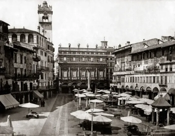 Framed Print : Veron, Piazza d Erba Italy circa 1880s Framed Print : Veron, Piazza d Erba Italy circa 1880s